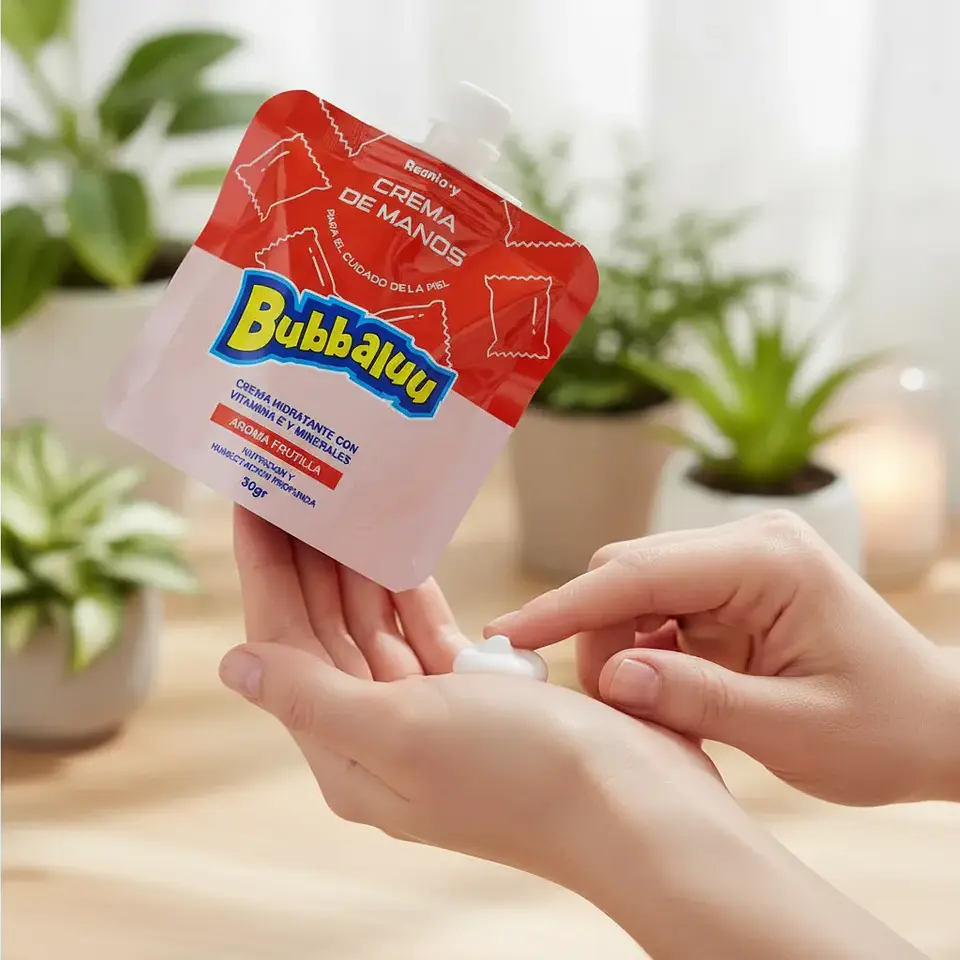 Crema de Manos 30 gr. Aroma Frutilla.  Bubbaluu 2