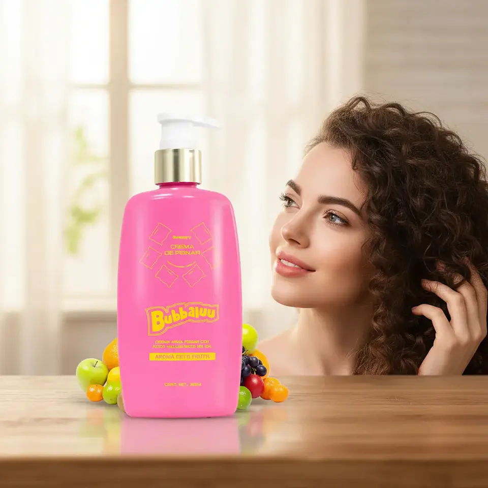 Crema de Peinar para rizos 300 ml. Aroma Tutti Frutti. Bubbaluu 2