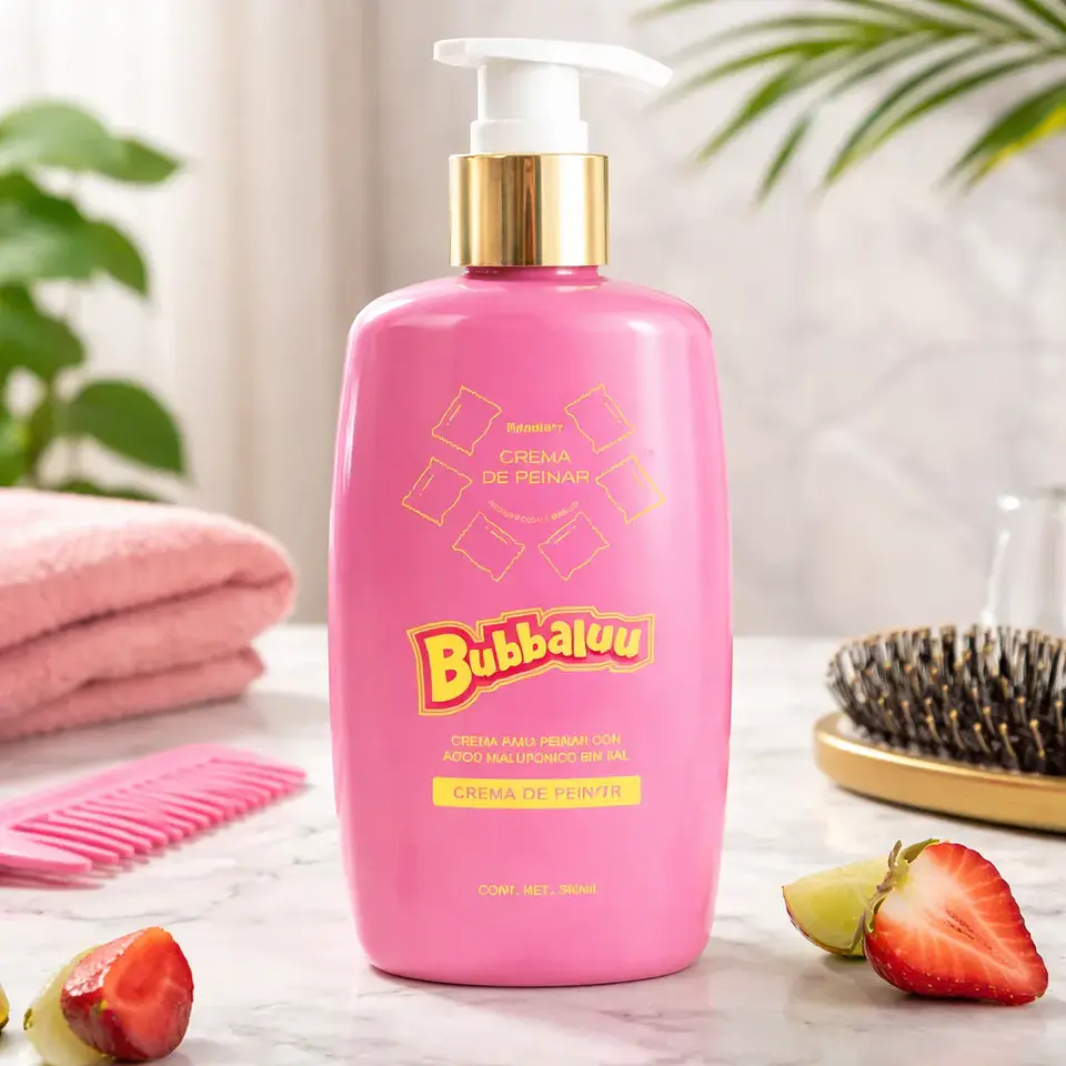 Crema de Peinar para rizos 300 ml. Aroma Tutti Frutti. Bubbaluu 3