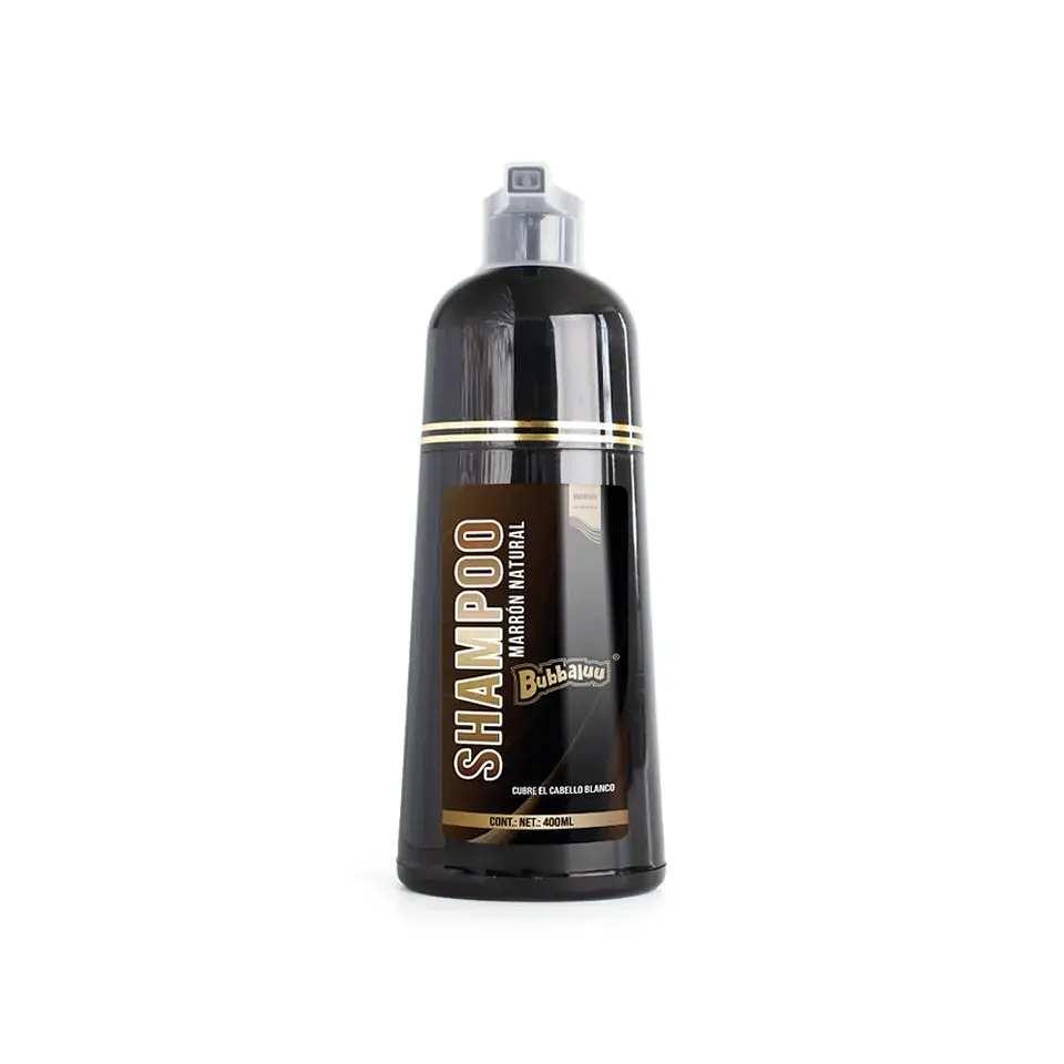 Shampoo Cubre Canas Negro 400ml. Bubbaluu. 3