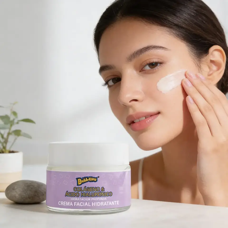 Crema Facial Hidratante con Acido Hialuronico 50 gr. Bubbaluu 2