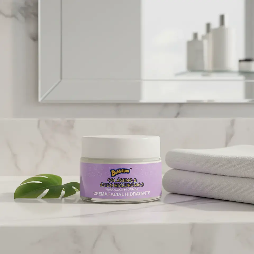 Crema Facial Hidratante con Acido Hialuronico 50 gr. Bubbaluu 5