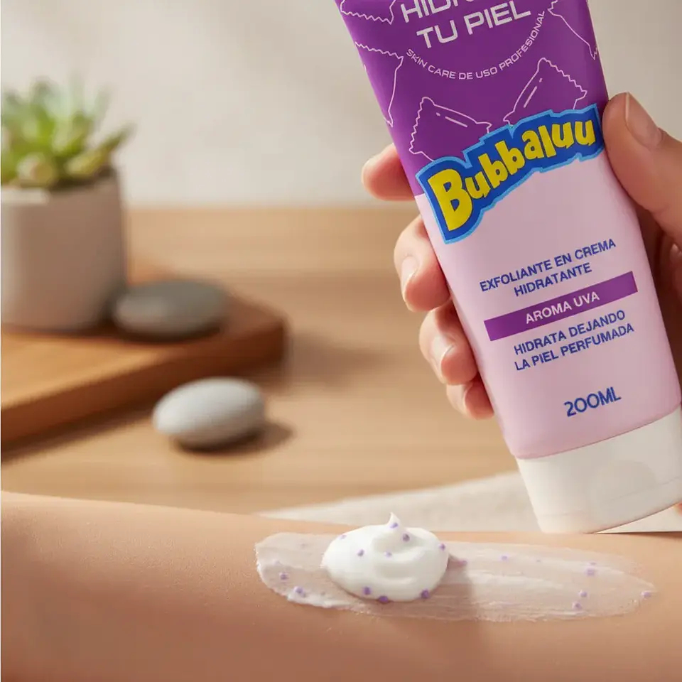 Exfoliante Corporal 200 ml. Aroma Uva. Bubbaluu 3