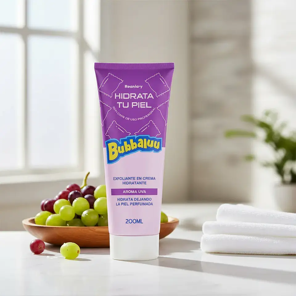 Exfoliante Corporal 200 ml. Aroma Uva. Bubbaluu 5
