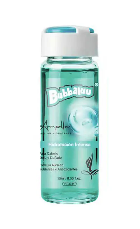 Ampolla Capilar Hidratante 15ml. (Hidratación Intensa) Bubbaluu
