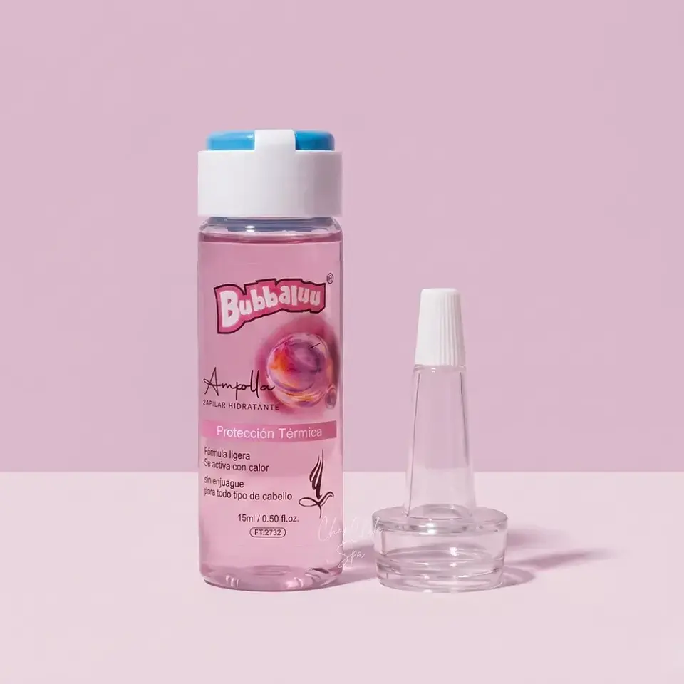 Ampolla Capilar Hidratante 15ml. (Protección Termica) Bubbaluu 6