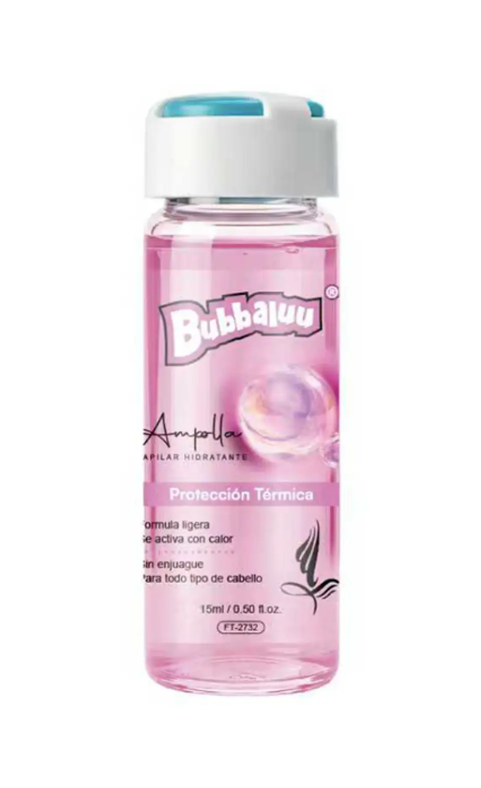 Ampolla Capilar Hidratante 15ml. (Protección Termica) Bubbaluu 1