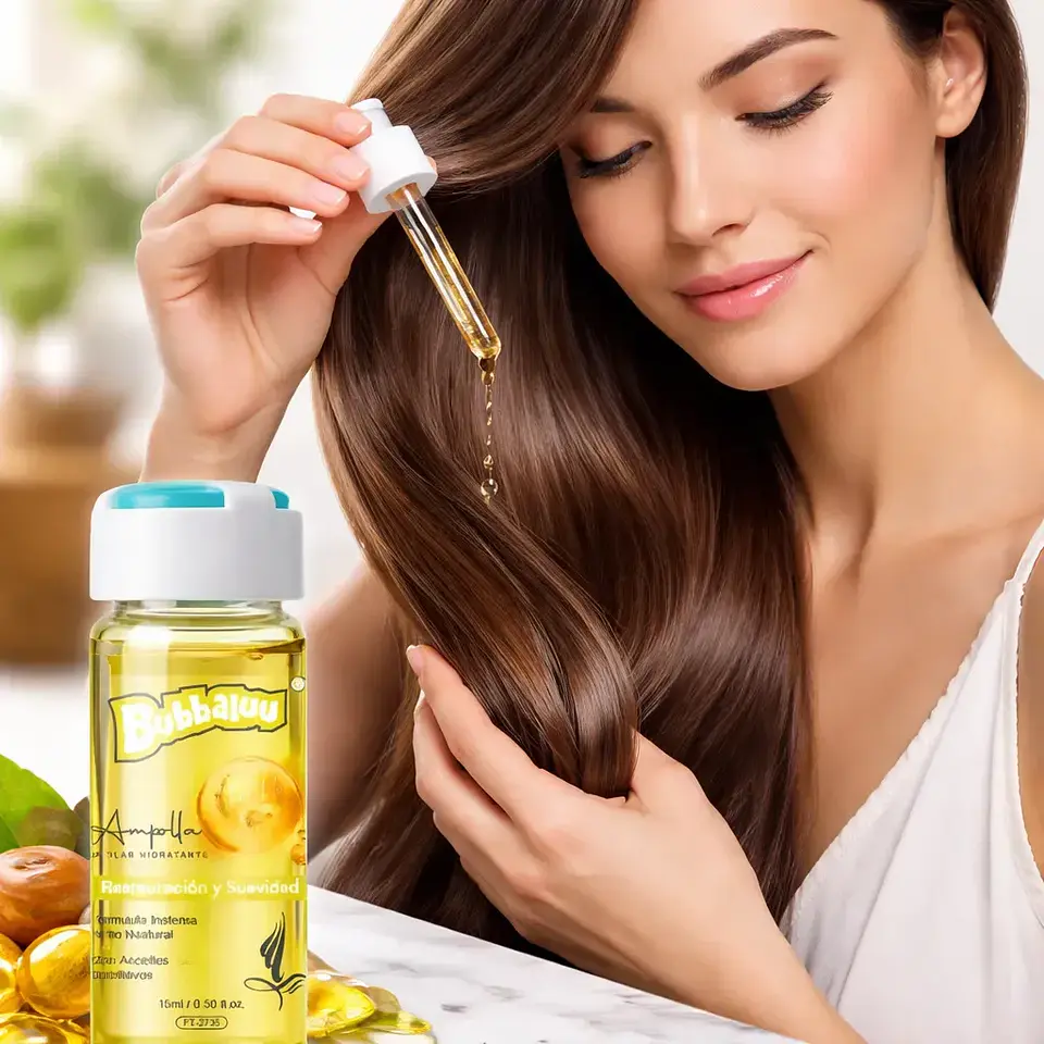 Ampolla Capilar Hidratante 15ml. (Restauración y Suavidad) Bubbaluu 2