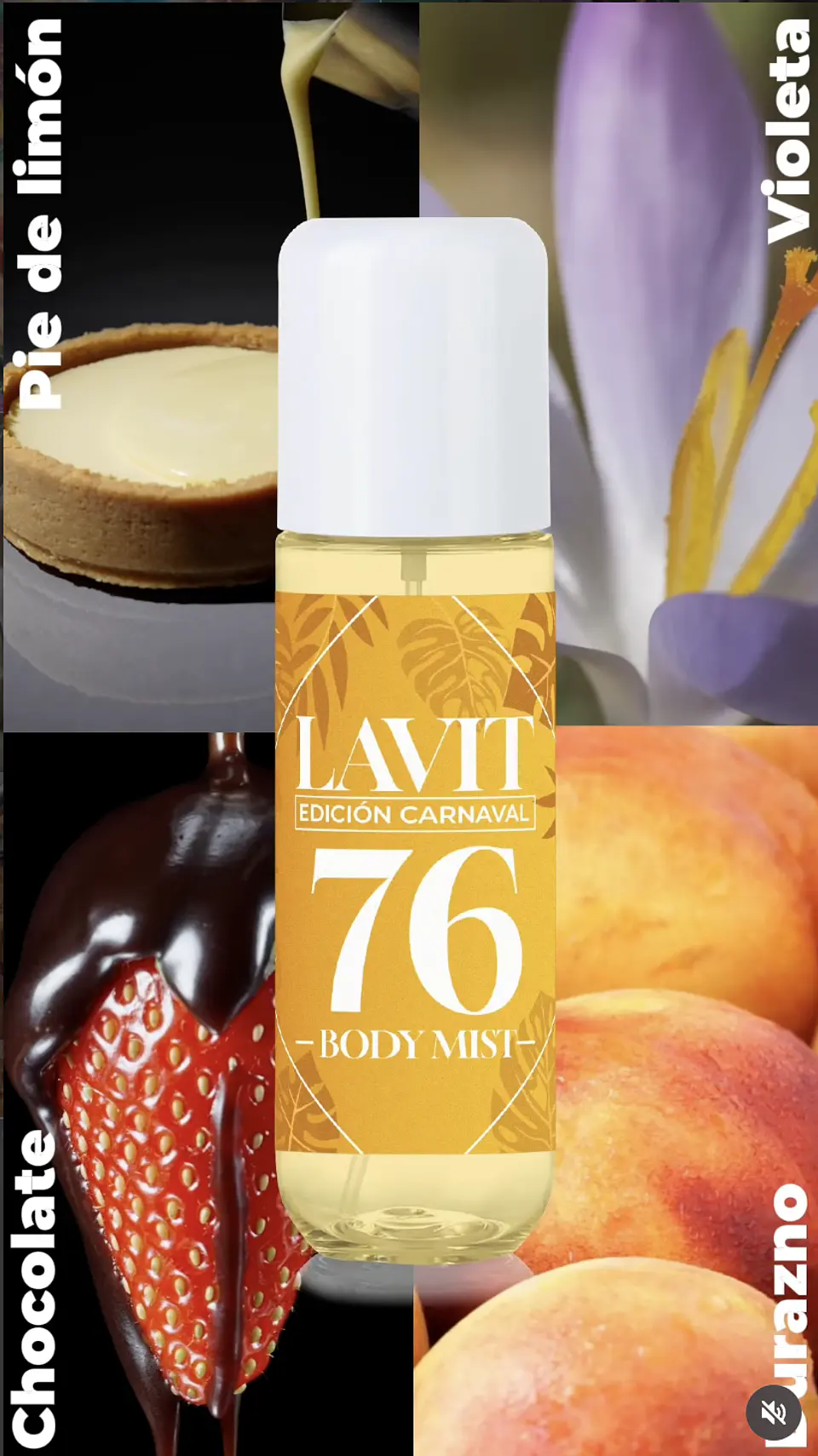 Body Mist Lavit Carnaval 76 , Inspirada en Cheirosa 76  Sol de Janeiro 3