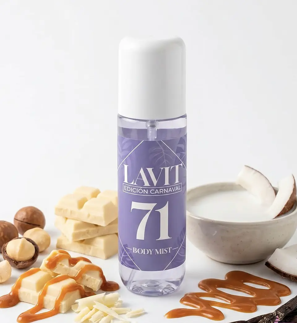 Body Mist Lavit Carnaval 71 , Inspirada en Cheirosa 71 Sol de Janeiro 2