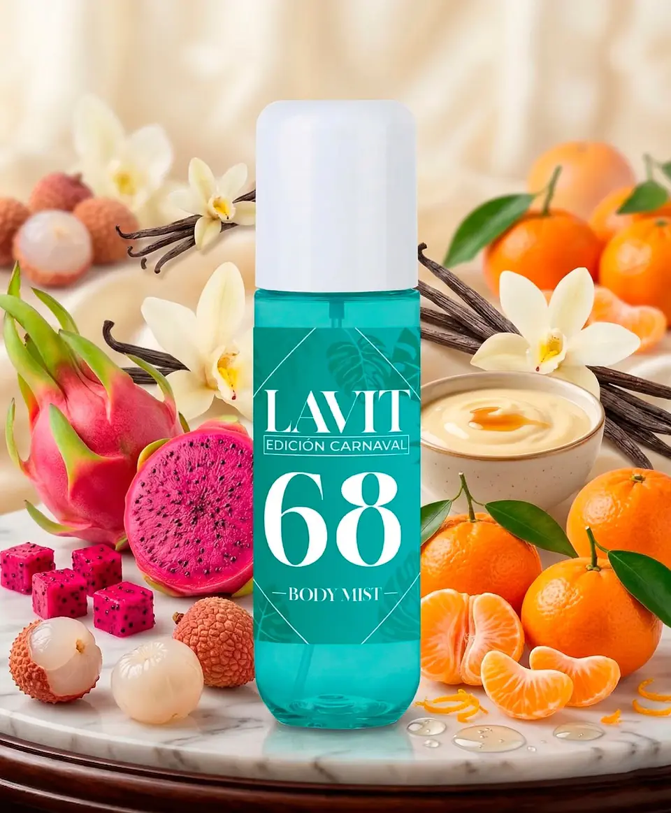 Body Mist Lavit Carnaval 68 , Inspirada en Cheirosa 68 Sol de Janeiro 3