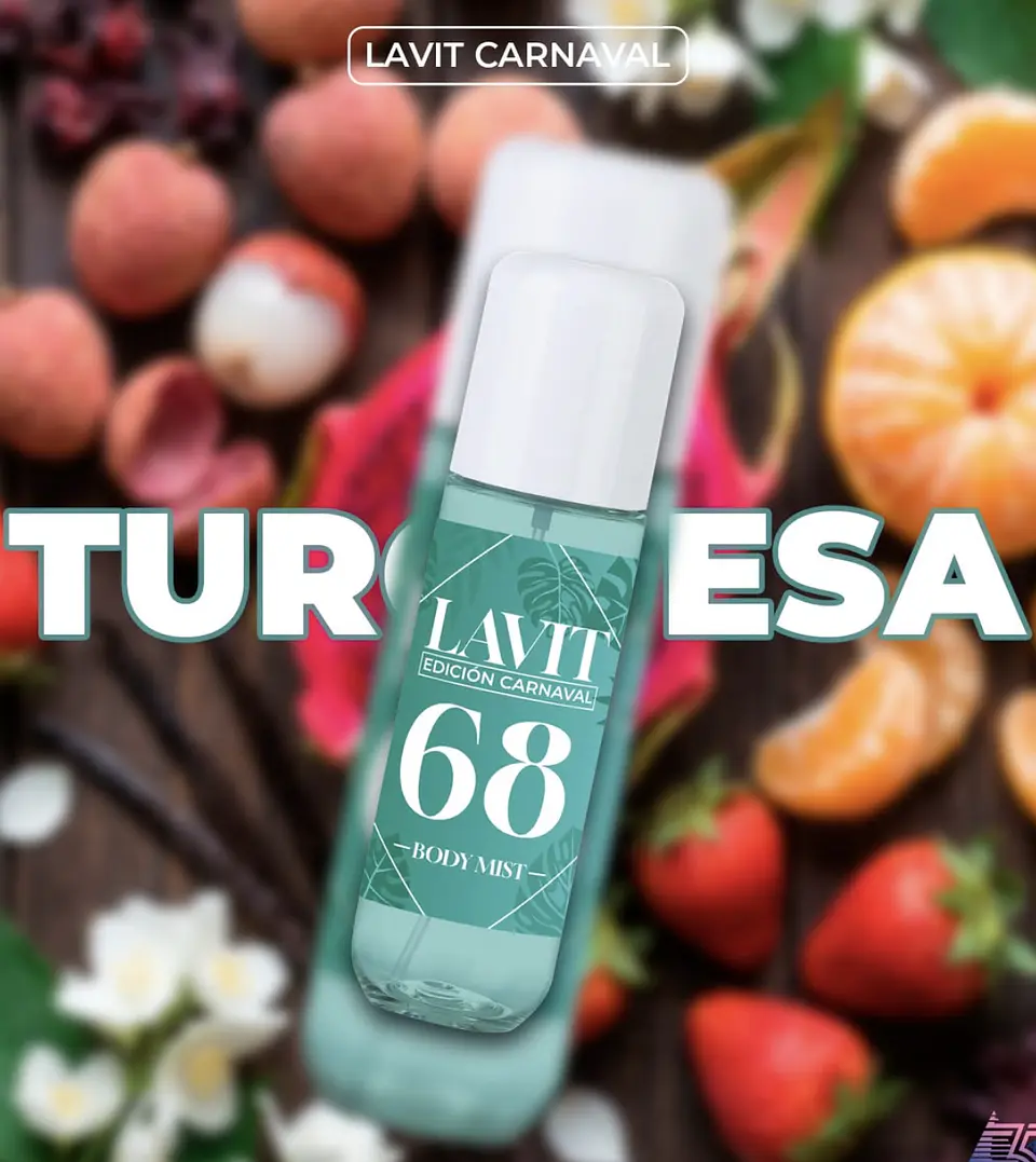 Body Mist Lavit Carnaval 68 , Inspirada en Cheirosa 68 Sol de Janeiro 2