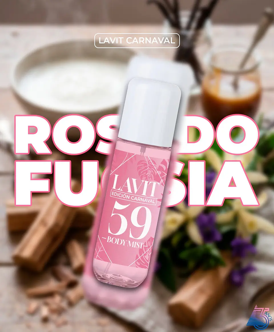 Body Mist Lavit Carnaval 59 , Inspirada en Cheirosa 59 Sol de Janeiro 2