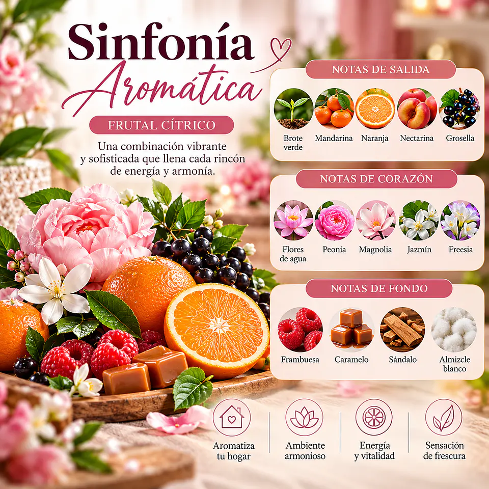 Aromatizante De Ambiente en spray 350 ml. Aroma Sinfonia Aromatica. 2
