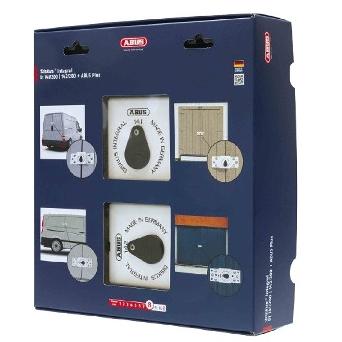 Pack Cerradura Vanlock Abus DI142 Twins 2 puertas 1