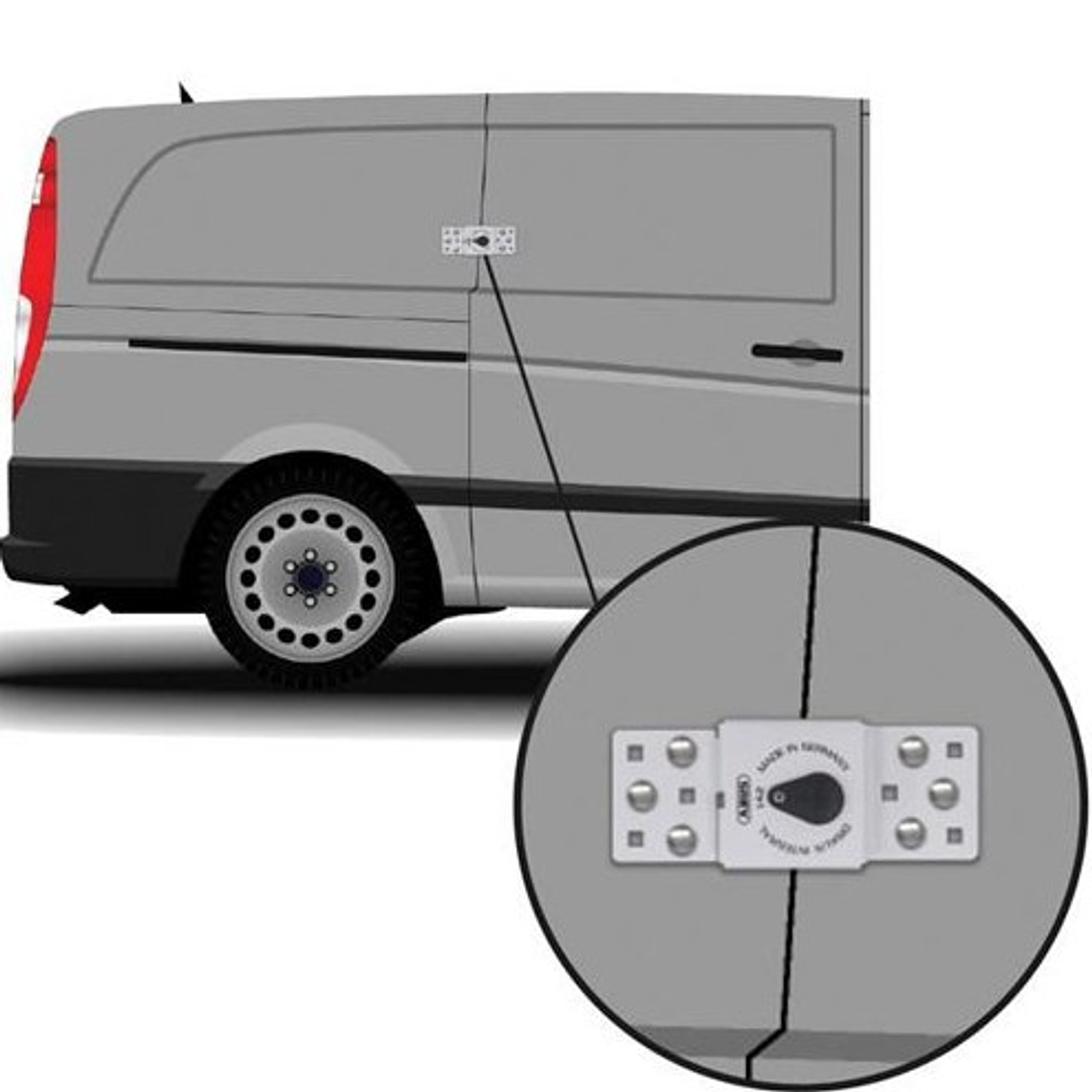 Pack Cerradura Vanlock Abus DI142 Twins 2 puertas 7