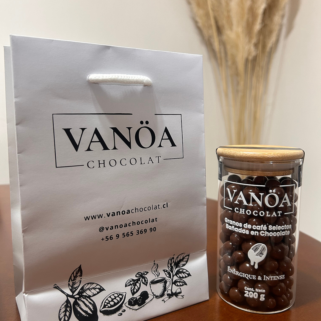 Granos de café en chocolate leche 200 g 1