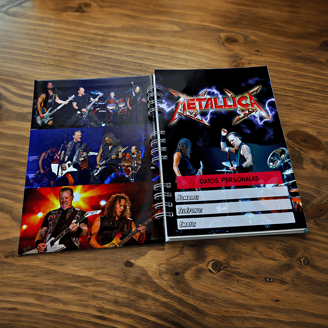 Cuaderno de Metallica