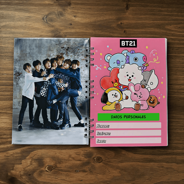 Cuaderno de BTS