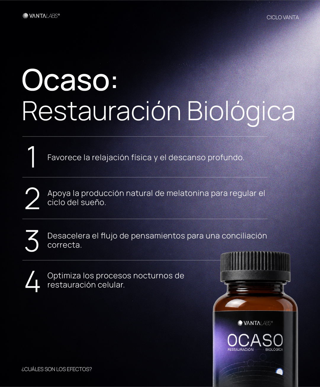 Ocaso: Restauración biológica en la noche 3