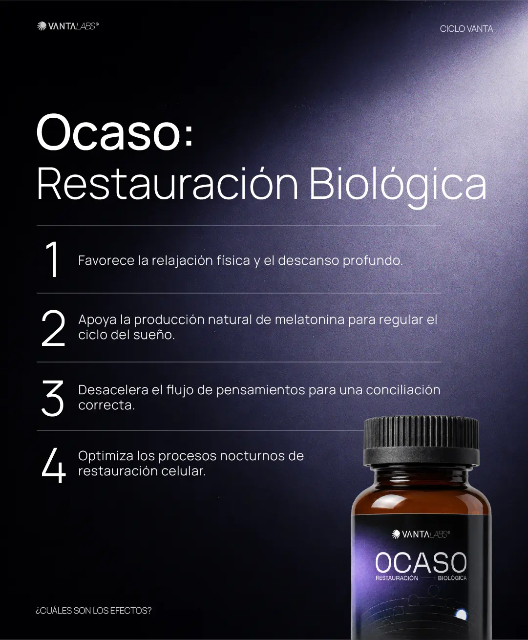 Ocaso: Magnesio Bisglicinato + Passiflora + L-Triptófano  4