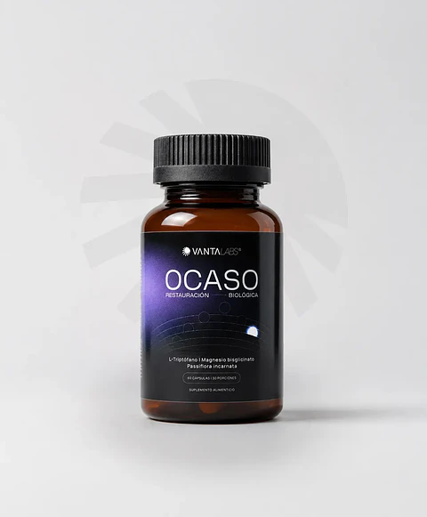 Ocaso: Magnesio Bisglicinato + Passiflora + L-Triptófano 