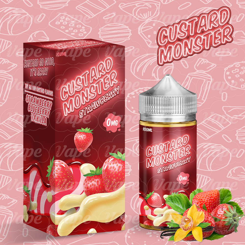 Custard Monster - Strawberry 100ML