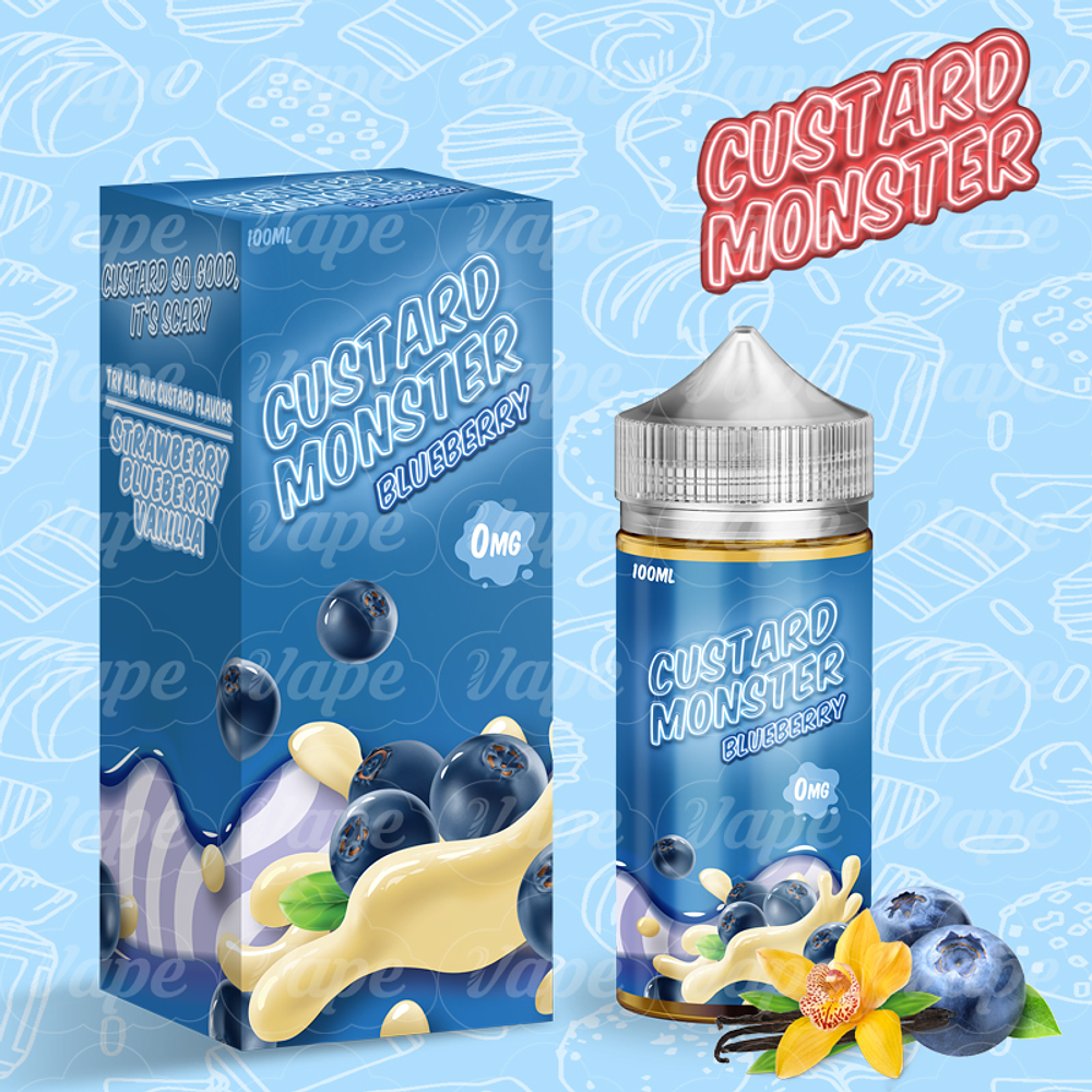Custard Monster - Blueberry 100ML