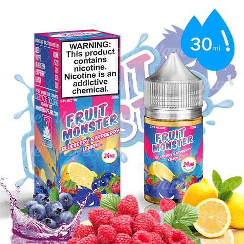 Fruit Monster Blueberry Raspberry Lemon Salt 30ml 