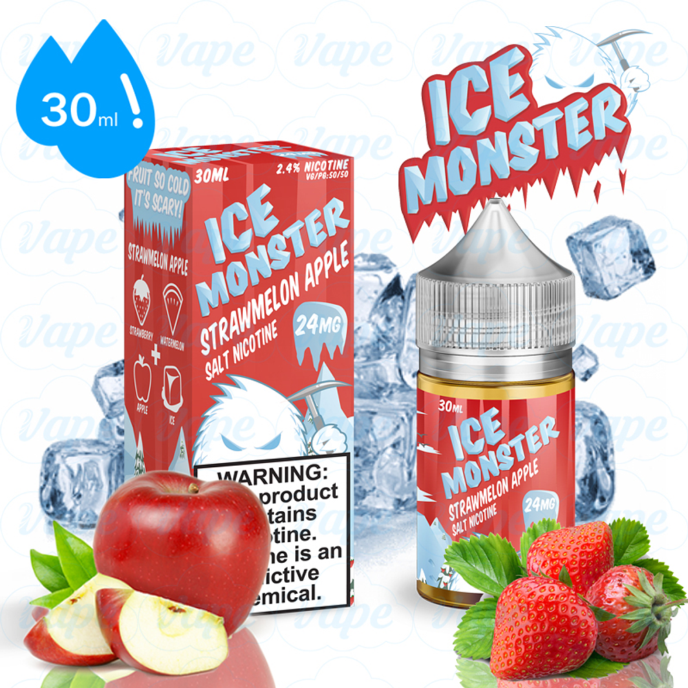 Ice Monster Salt - Strawmelon Apple 30ml