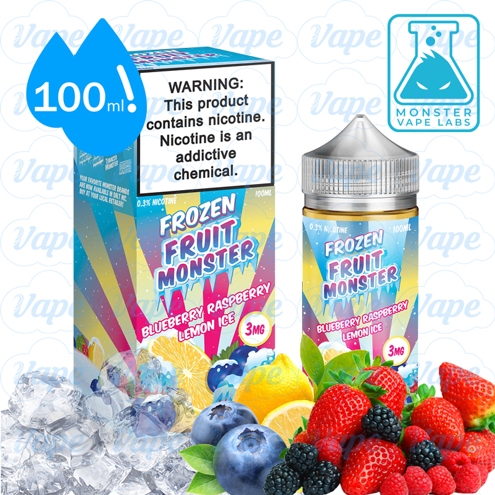Frozen Fruit Monster - Blueberry Raspberry Lemon Shortfill 100ml 