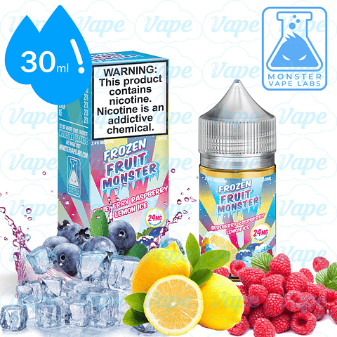 Frozen Fruit Monster Salt 30ml - Blueberry Raspberry Lemon