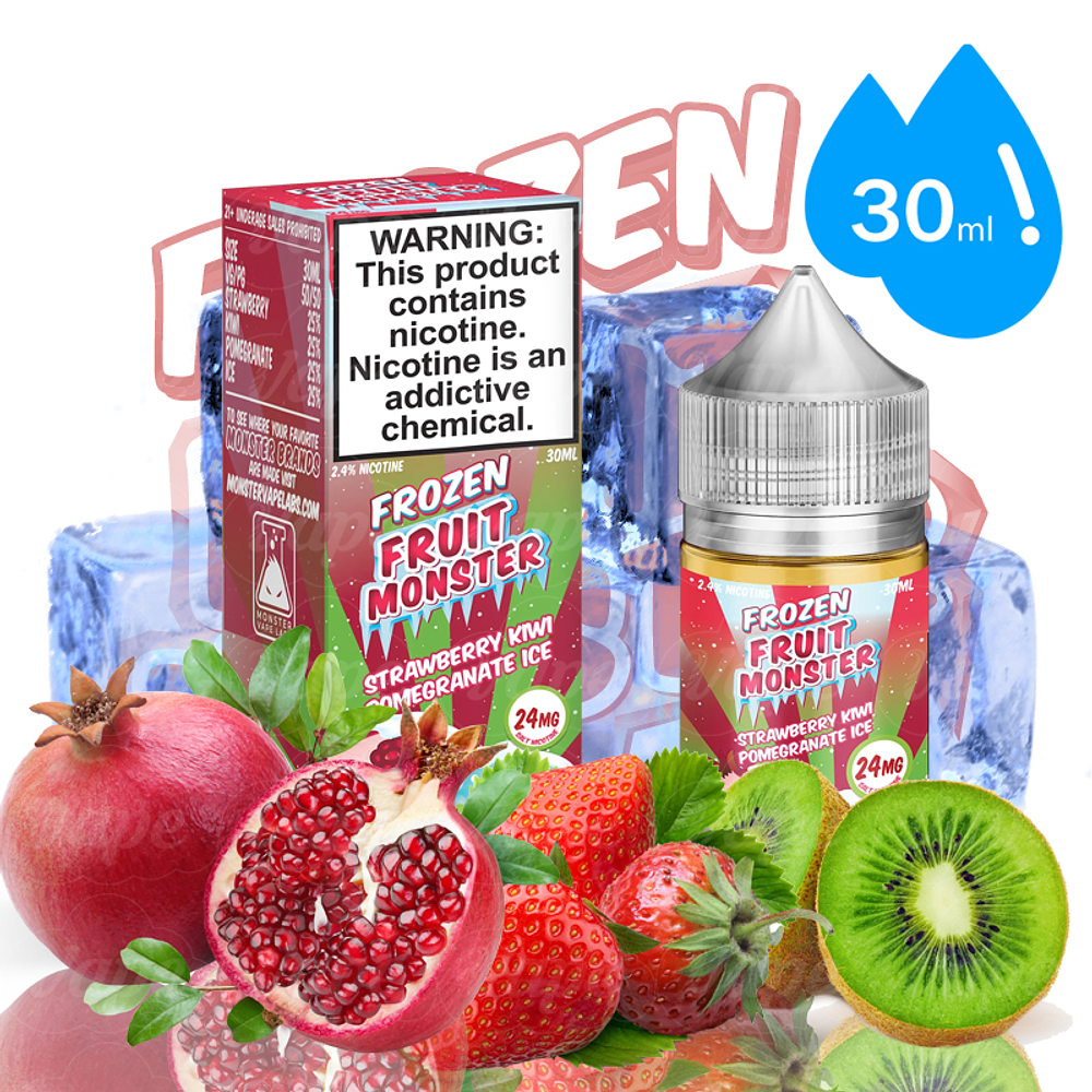 Frozen Fruit Monster Salt - Strawberry Kiwi Pomegranate Ice 30ml