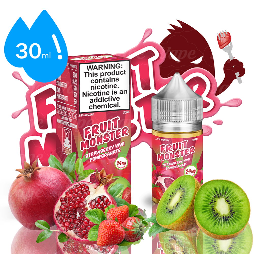 Fruit Monster Salt - Strawberry Kiwi Pomegranate 30ml