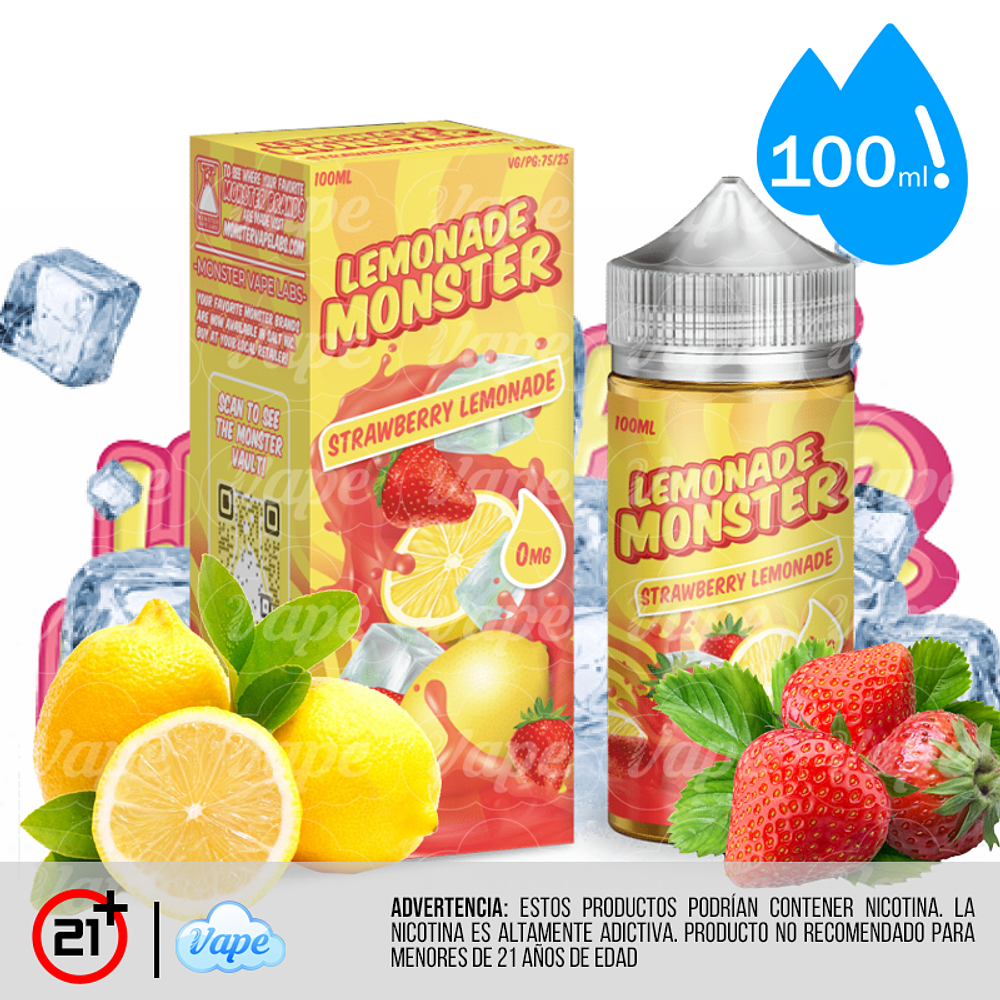 Lemonade Monster - Strawberry 100ml