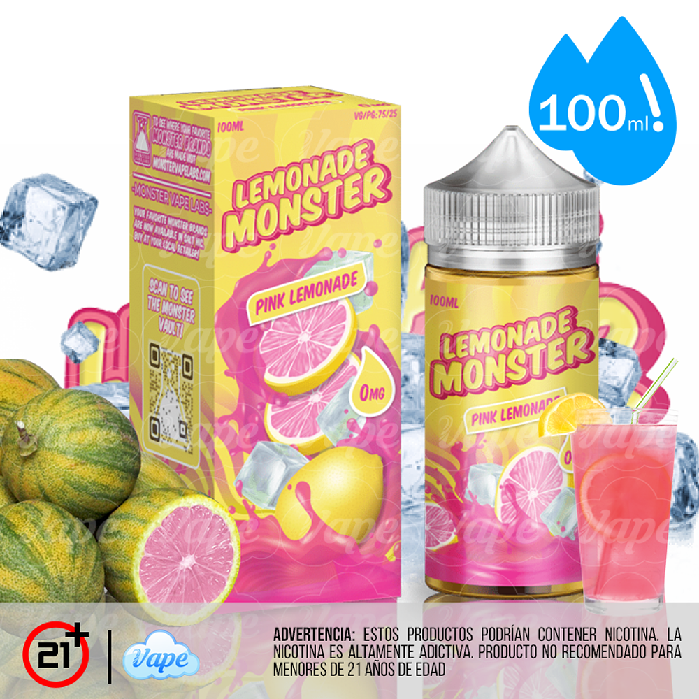 Lemonade Monster - Pink 100ml