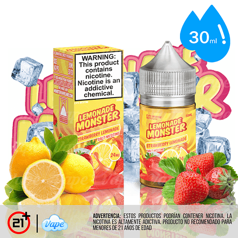 Lemonade Monster Salt - Strawberry 30ml