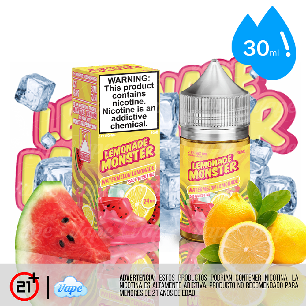 Lemonade Monster Salt - Watermelon 30ml