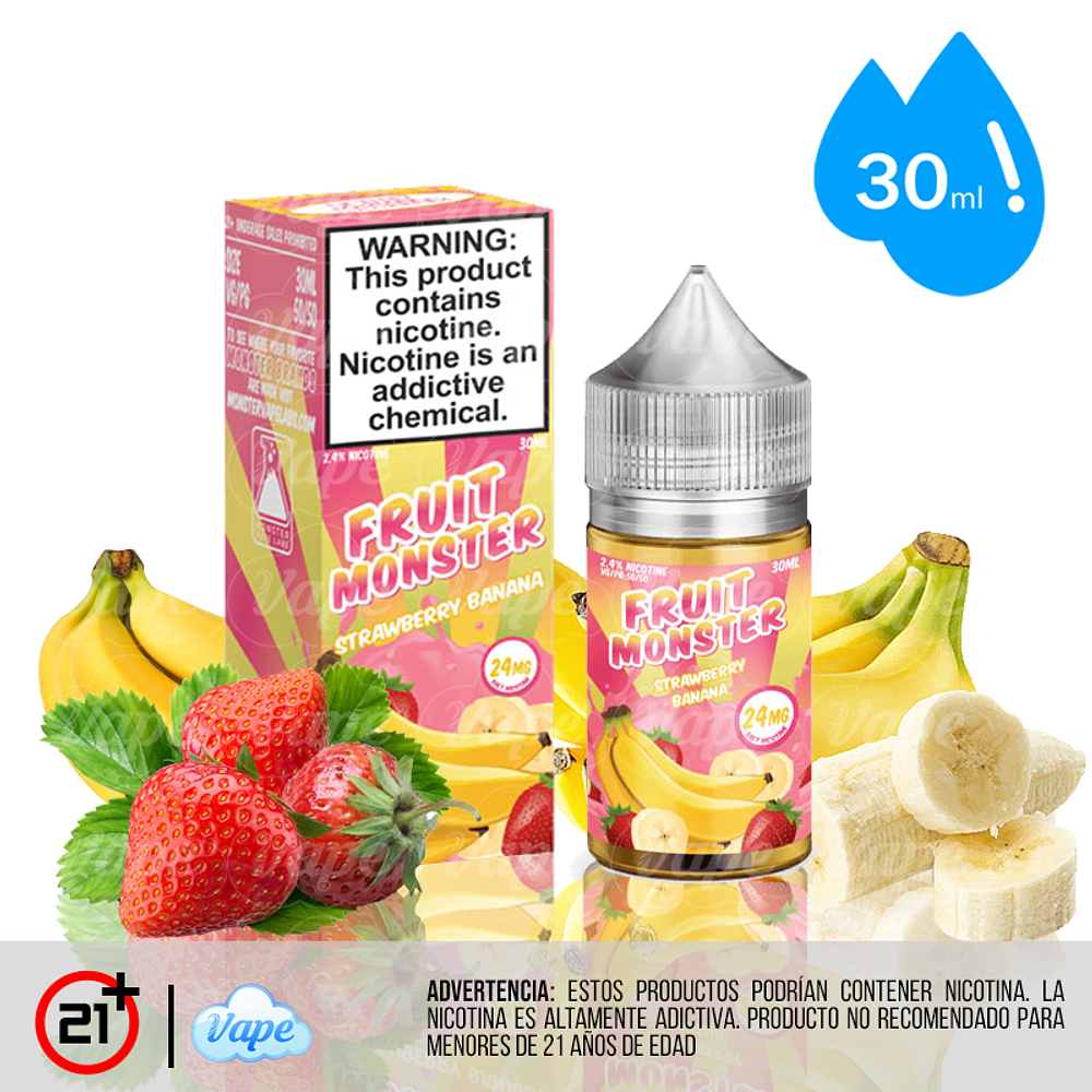 Fruit Monster Salt - Strawberry Banana 30ml