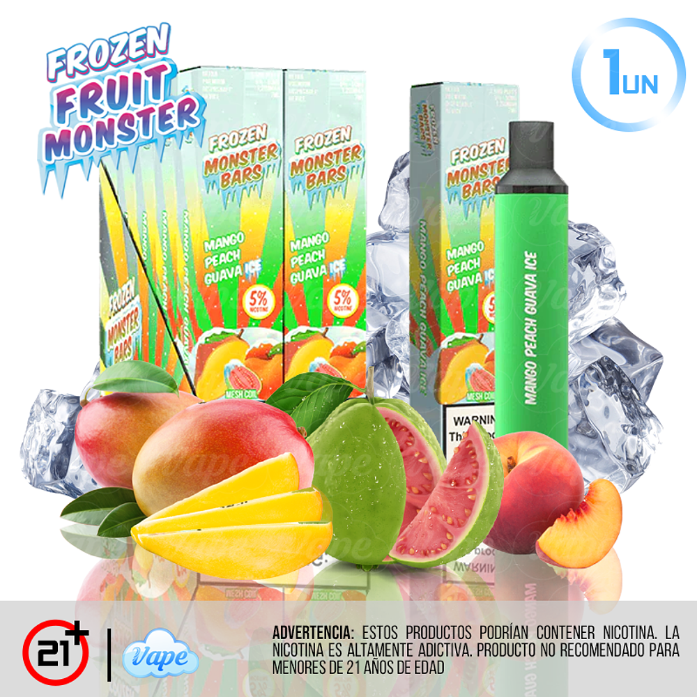 Monster BAR 3500puff 5% - Mango Peach Guava Ice