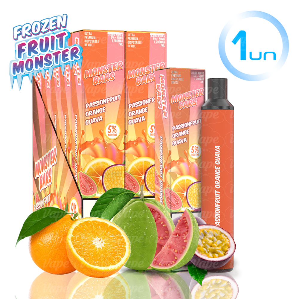 Monster BAR 3500puff 5% - Passionfruit Orange Guava