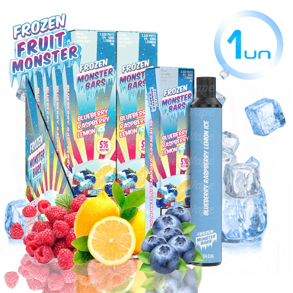 Monster BAR 3500puff 50mg - Blueberry Raspberry Lemon Ice