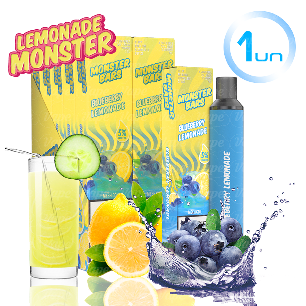 Monster BAR 3500puff 50mg - Blueberry Lemonade