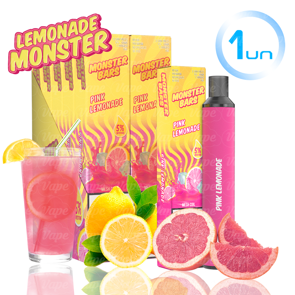 Monster BAR 3500puff 50mg -  Pink Lemonade