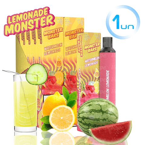 Monster BAR 3500puff 5% -  Watermelon Lemonade