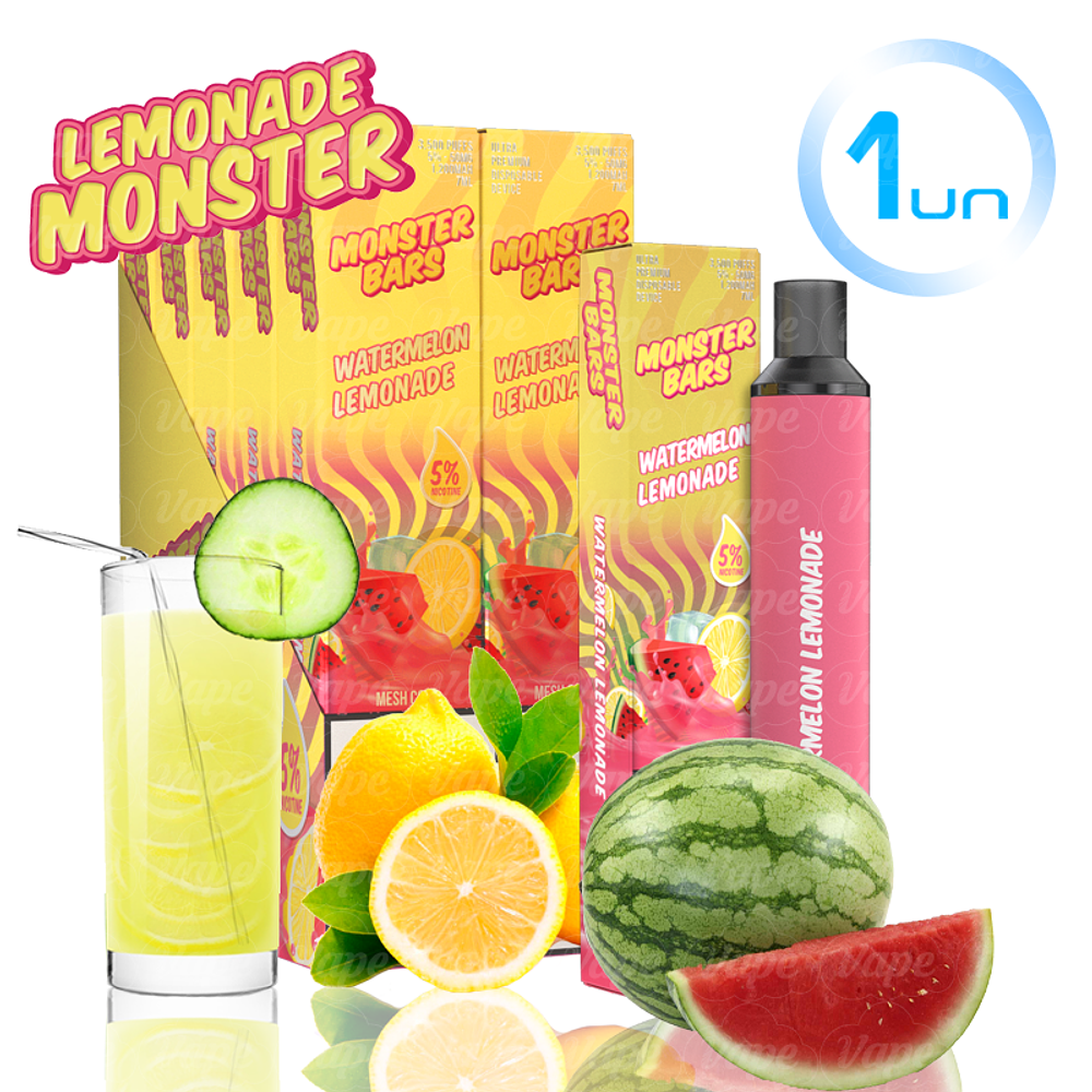 Monster BAR 3500puff 50mg -  Watermelon Lemonade
