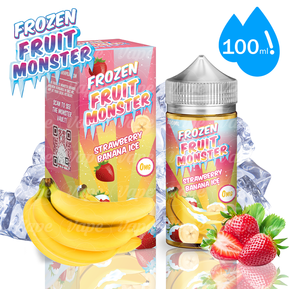 Frozen Fruit Monster - Strawberry Banana Ice Shortfill 100ml