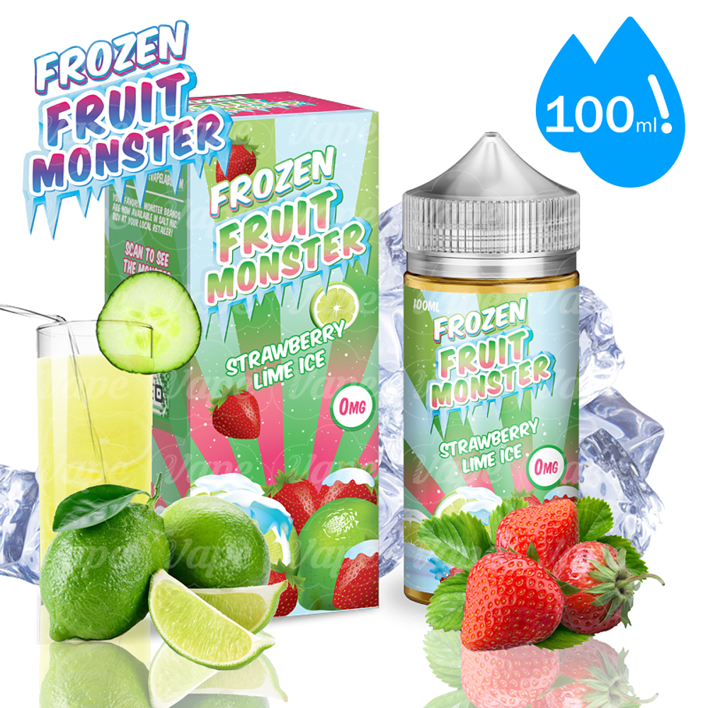 Frozen Fruit Monster - Strawberry Lime Ice Shortfill 100ml
