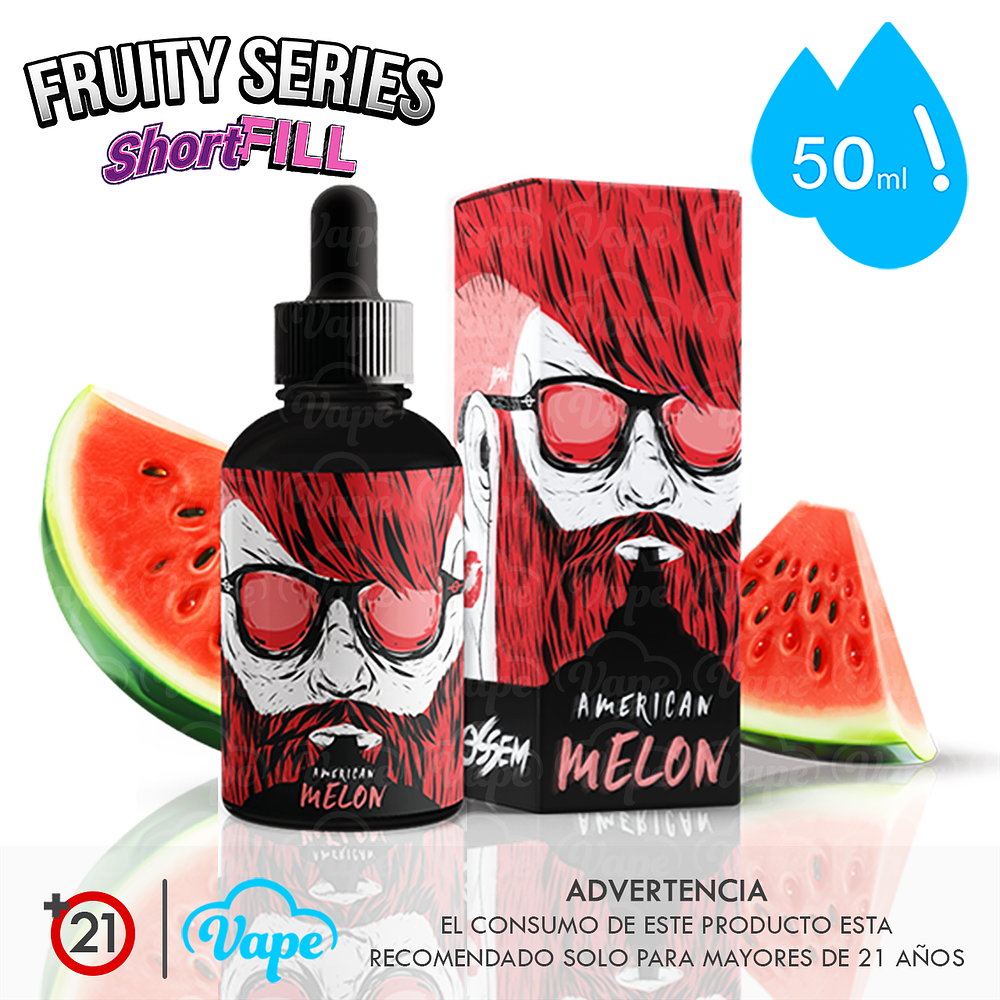 Ossem Fruity - American Melon Shortfill 50ml
