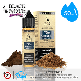 Black Note Shortfill - Cavendish Blend 50ml